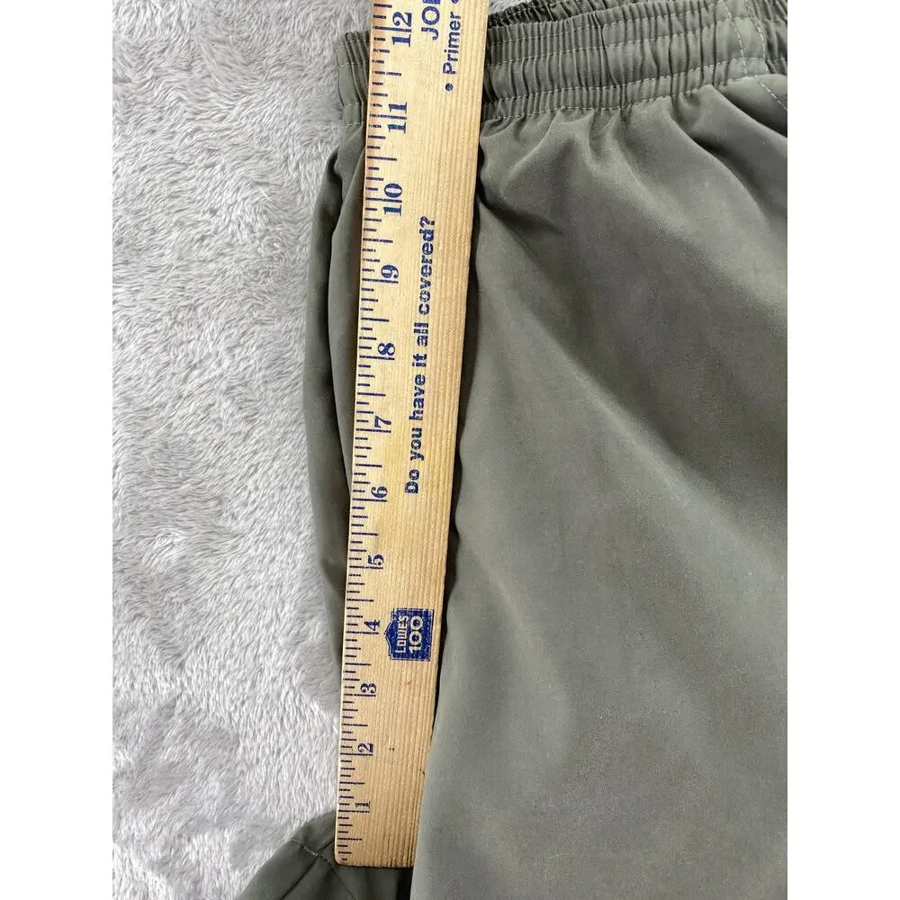 Adidas Running Shorts Olive Green Lightweight Lined Athletic Men's Medium